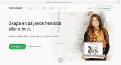 Desktop Screenshot of hemsida24.se