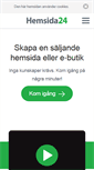 Mobile Screenshot of hemsida24.se