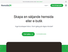 Tablet Screenshot of hemsida24.se
